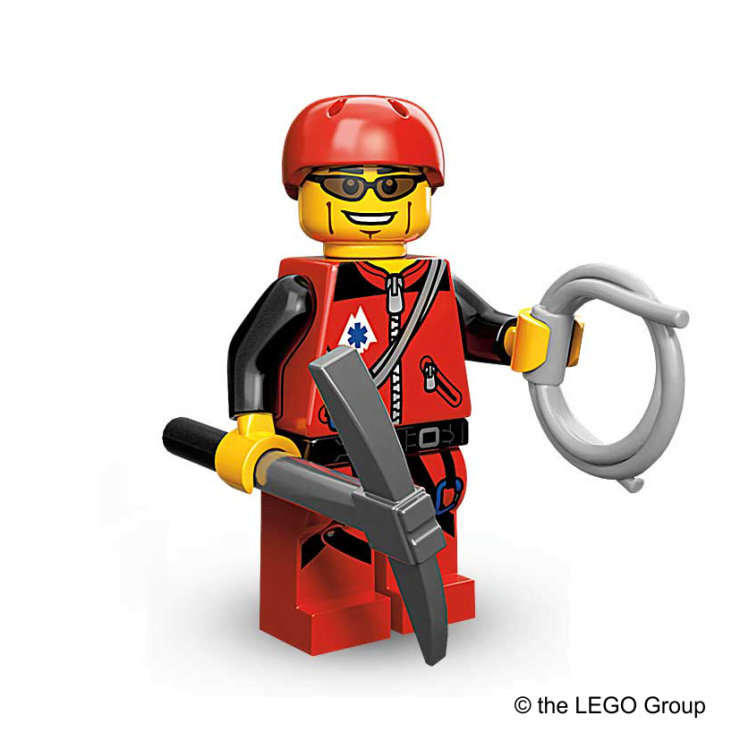 Lego-Minifigu Bergsteiger Serrie 11