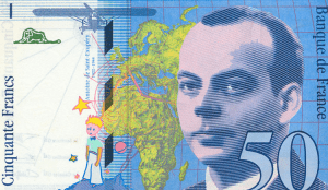 Antoine de Saint-Exupéry auf dem 50 Francs Schein