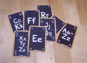 Buecherwurm - Buchstabenkarten