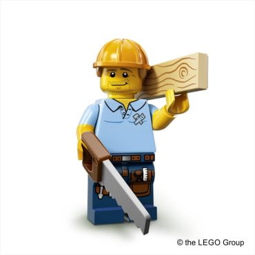 Lego-Minifigur Zimmermann Serie 13