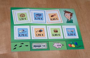 Rechenspaß mit Taschengeld - Spielertableau