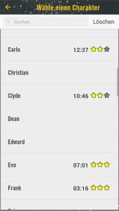 3 Secrets - Screenshot Übersiicht