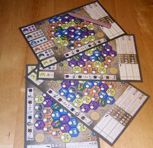 Burgen von Burgund Würfelspiel - Spielpäne