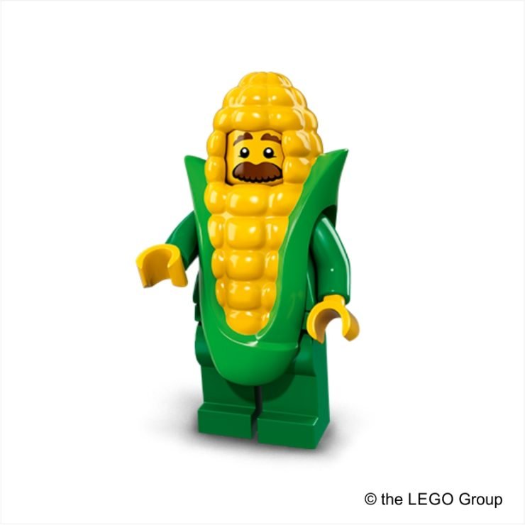 Lego-Minifigur Mann im Maiskostüm Serie 17