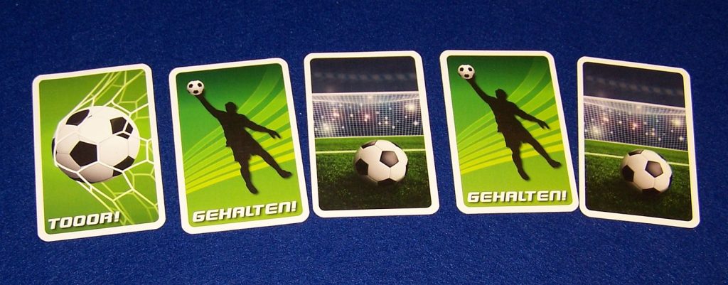 Fussball-Duell - Torschuss-Karten