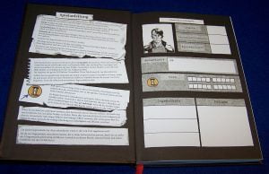 Spiele Comic Noir - Gefangen - Charakterbogen