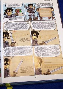 Spiele Comic Ritter - Die Botschaft - kleine Schrift