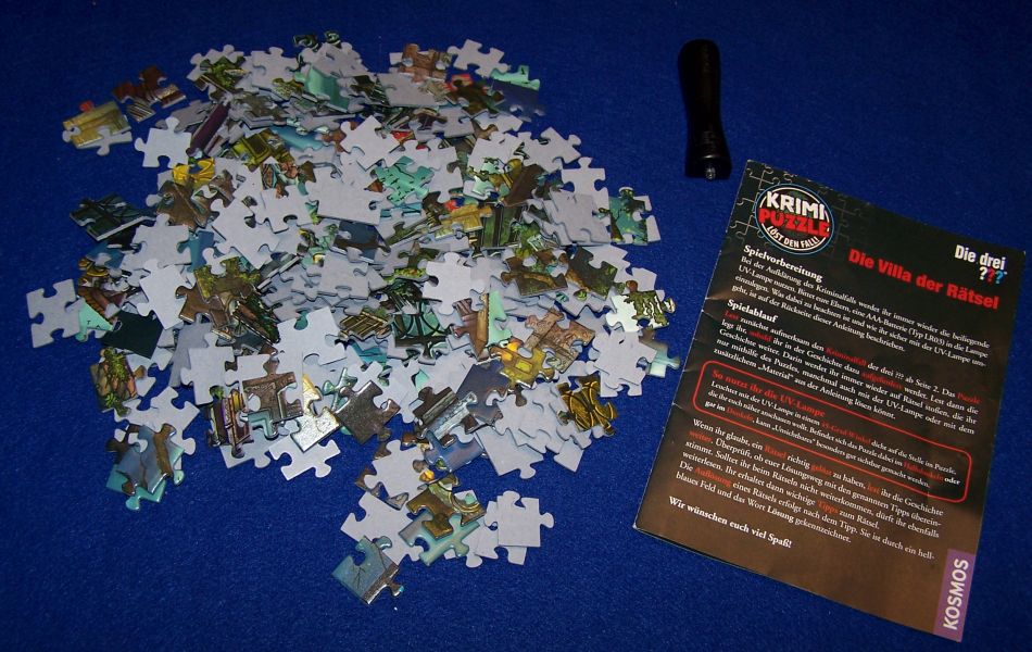 Krimi Puzzle Die Villa der Rätsel - Inhalt