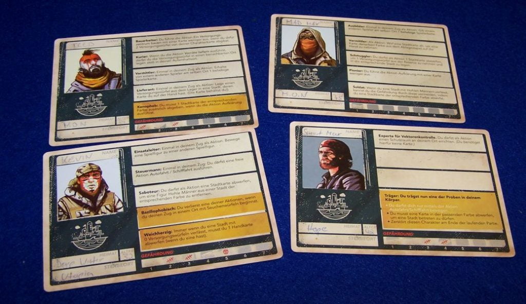 Pandemic Legacy Season 2 - Charaktere