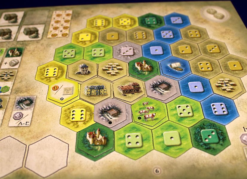 The Castles of Burgundy - alt-neu-alter Spielplan Detail