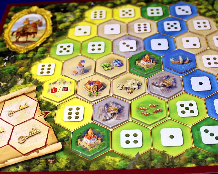 The Castles of Burgundy - alt-neu- neuer Spielplan Detail