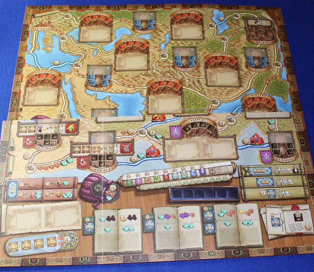 Marco Polo 2 - Vergleich Spielpläne
