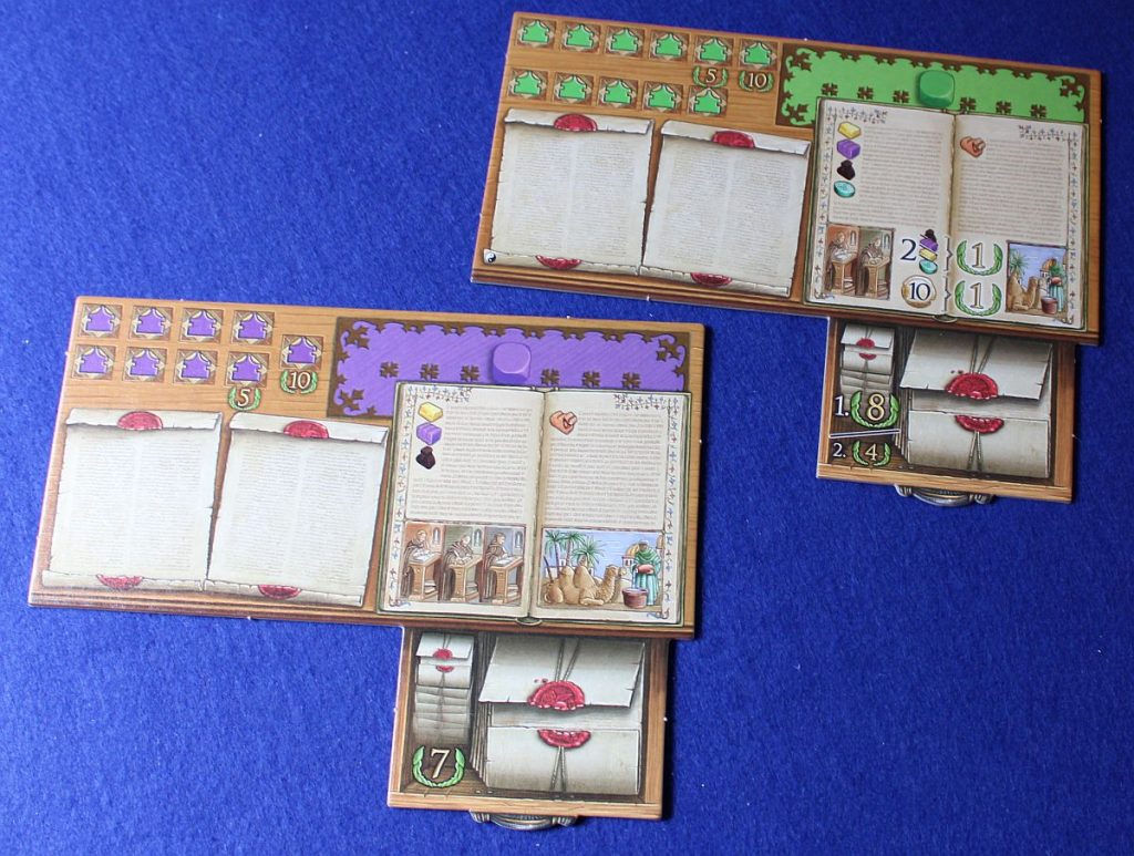 Marco Polo 2 - Vergleich Tableaus
