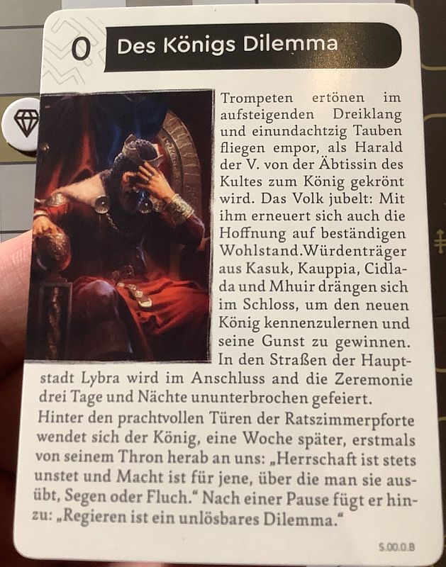 The Kings Dilemma - Start der Partie