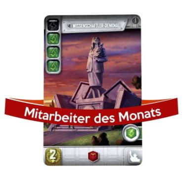 Mitarbeiter des Monats - Wissenschaftler Denkmal klein