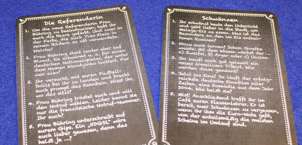 Kneipenquiz Back to School - Rahmengeschichte