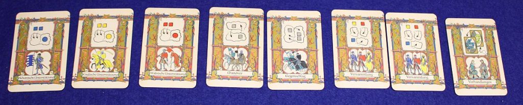 Der König ist Tot - Standard-Aktionskarten