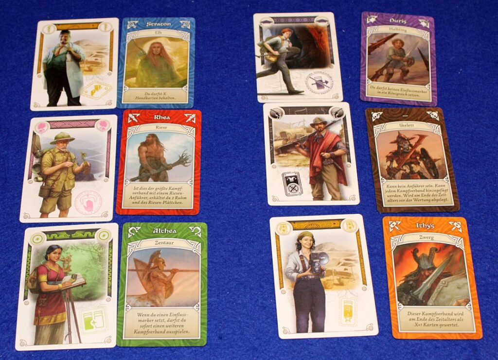 Archeos Society - Kartentypen