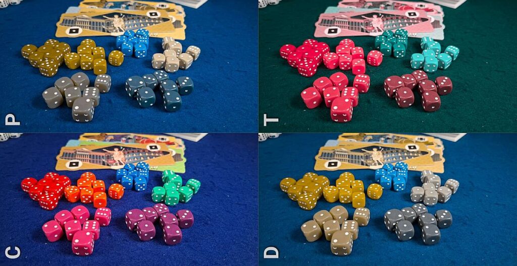 as Vegas - Farbfehlsichtigkeit neue Würfel