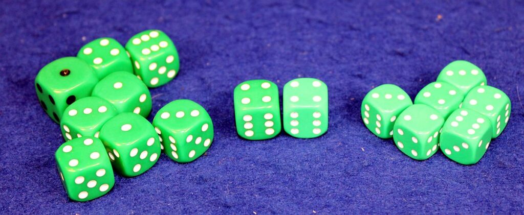 Las Vegas - Vergleich Würfel
